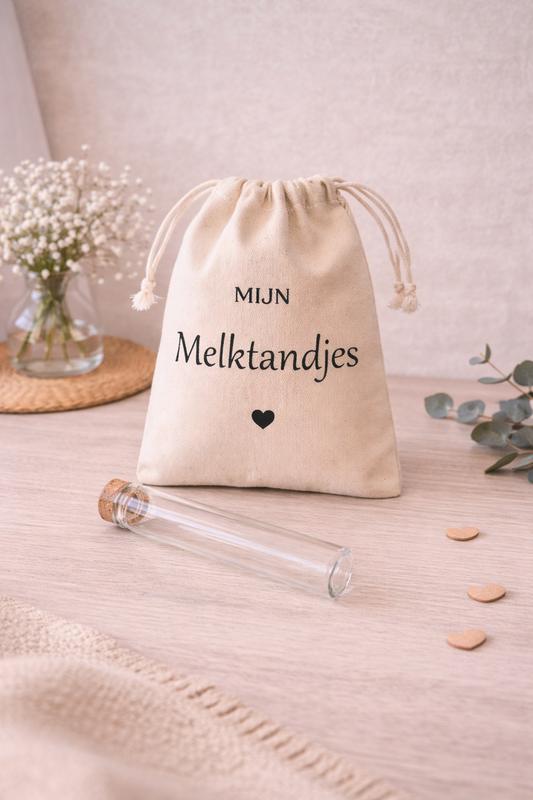 Bewaarzakje set - Melktandjes