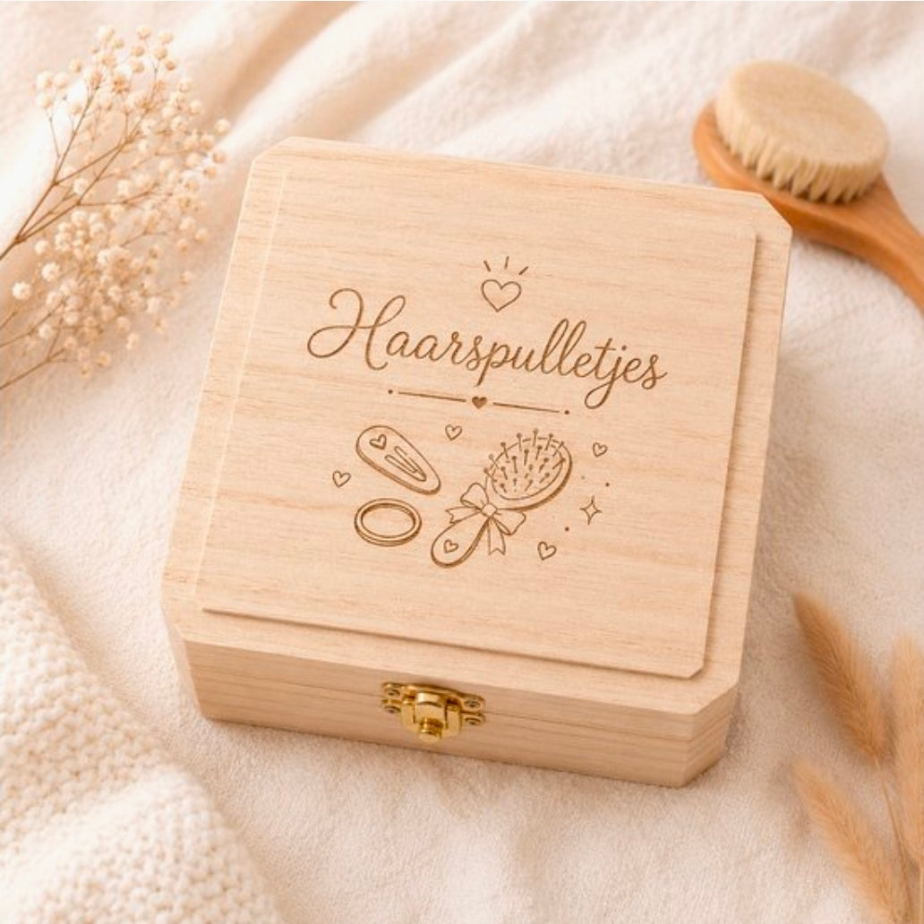 Kistje voor haarspulletjes
