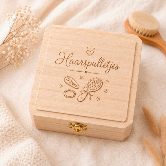Kistje voor haarspulletjes