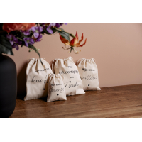 Linnen bewaarzakjes set 