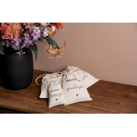 Linnen bewaarzakjes set 