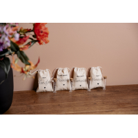 Set van 4 bewaarzakjes en buisjes