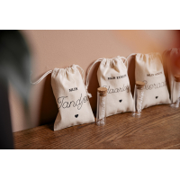 Set van 4 bewaarzakjes en buisjes