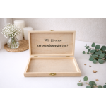 Cadeau om ceremoniemeester te vragen - persoonlijk cadeau 