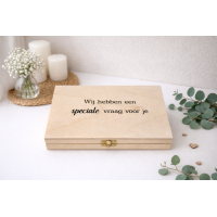 Cadeau om ceremoniemeester te vragen - persoonlijk cadeau 